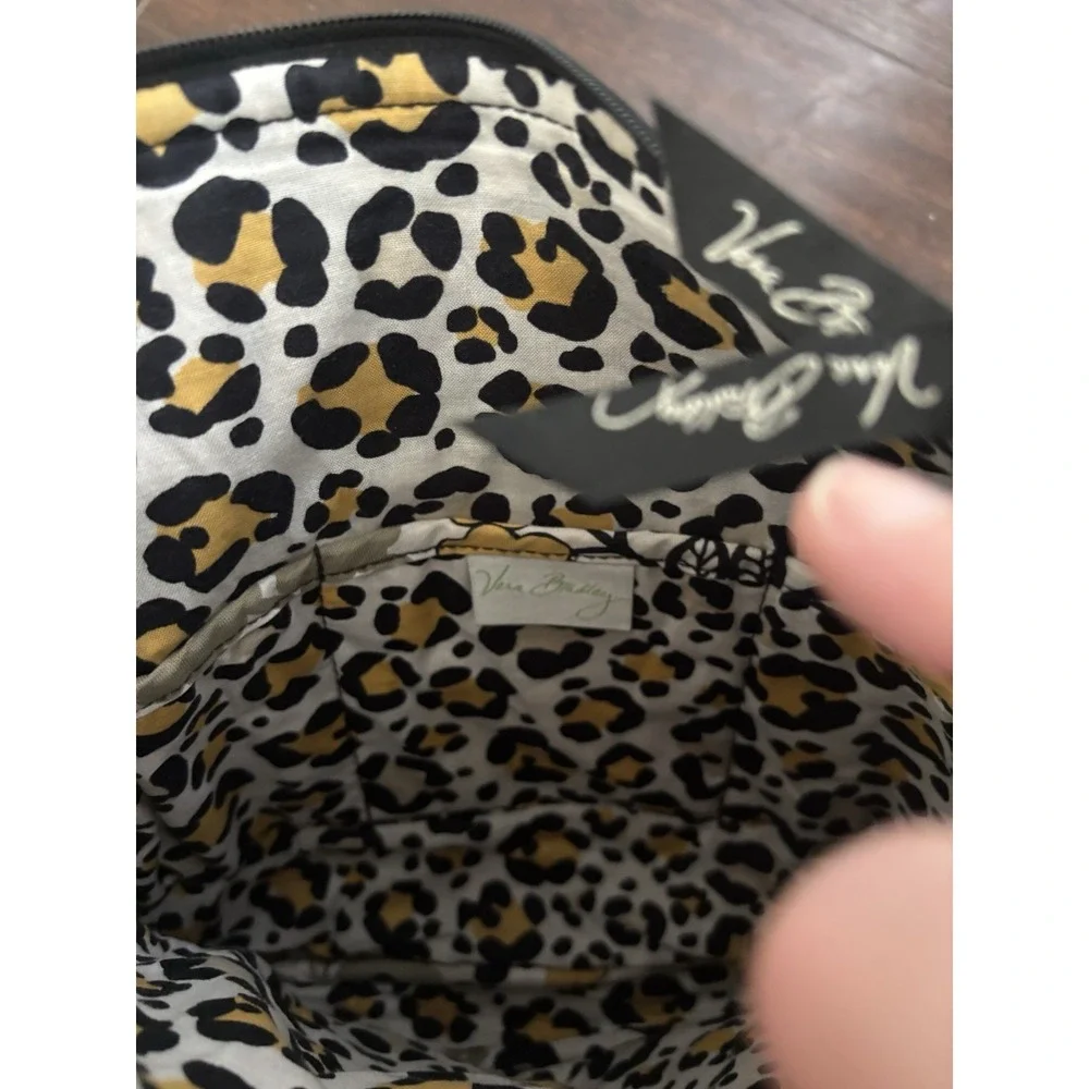 VERA BRADLEY Go Wild Yellow Black Hipster Crossbody Purse Cotton Quilted Bag
